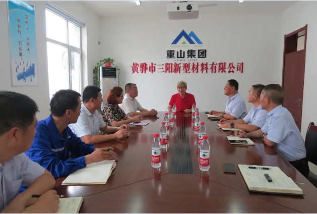 集團發(fā)展促進委員會到魯蒙公司和黃驊三陽公司考察調研83